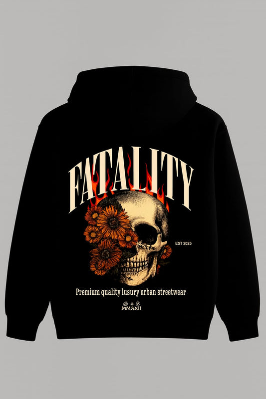 Fatality Skull Drop Shoulder Hoodie